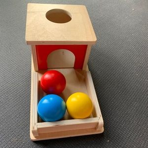 Wooden Montessori ball drop
